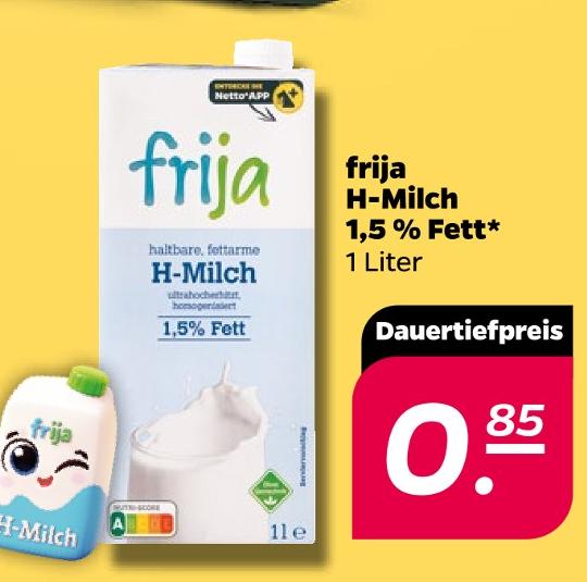 H-Milch 1,5 % Fett