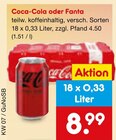 Aktuelles Coca-Cola oder Fanta Angebot bei Netto Marken-Discount in Lahr (Schwarzwald) ab 8,99 €