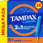 TAMPON TAMPAX COMPAK SUPER + - TAMPAX à 3,49 € dans le catalogue Auchan Hypermarché