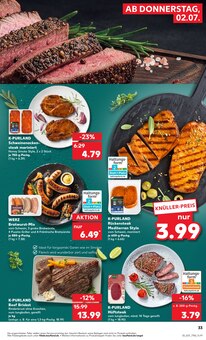 Bratwurst im Kaufland Prospekt "Hier bin ich richtig" mit 75 Seiten (Erlangen)