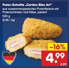 Puten-Schnitte Cordon Bleu Art bei Netto Marken-Discount im Prospekt "" für 4,99 €