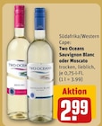 Sauvignon Blanc im Angebot bei REWE in Mönchengladbach Sauvignon Blanc Angebote von Two Oceans bei REWE Mönchengladbach für 2,99 €