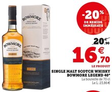 Super U Auchel - SINGLE MALT SCOTCH WHISKY 40° Promo SINGLE MALT SCOTCH WHISKY 40° dans le catalogue Super U Des prix qui tombent vraiment bien ! à Auchel