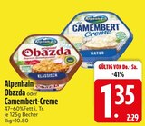 Obazda oder Camembert-Creme von Alpenhain im aktuellen EDEKA Prospekt für 1,35 €