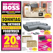Aktueller SB Möbel Boss Prospekt mit Küchenmöbel, "JETZT WIRD RICHTIG GESPART!", Seite 1