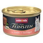 Animonda Cat Dose vom Feinsten Mousse Adult Lachs + Geflügel  85 g Angebote von Animonda bei Zookauf Meerbusch für 0,55 €