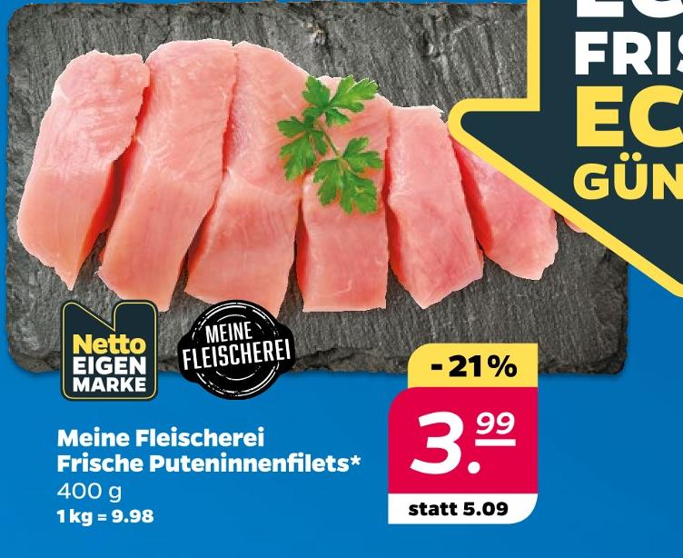 Frische Puteninnenfilets