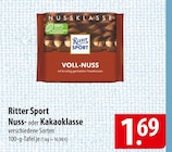 Aktuelles Ritter Sport Nussklasse oder Kakaoklasse Angebot bei famila Nordost in Lübeck ab 1,69 €