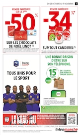 Promos Lindt dans le catalogue "-60% DE REMISE IMMÉDIATE SUR LE 2ÈME" de Intermarché Hyper à la page 3