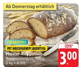 Aktuelle Brot Angebote bei EDEKA in Heilbronn Aktuelles Meister-Roggenlaib Angebot bei EDEKA in Heilbronn ab 3,00 €