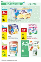 Prix et réduction Bébé dans le prospectus Carrefour Market en cours Offre Bébé dans le catalogue Carrefour Market du moment à la page 40