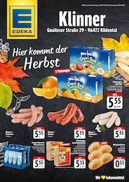 Supermarkt Prospekt von EDEKA Effelder-Rauenstein EDEKA Prospekt: "Hier kommt der Herbst", 2 Seiten, 23.10.2025 - 25.10.2025