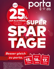 Aktionsangebot Angebote im Prospekt "SUPER SPAR TAGE" von porta Möbel auf Seite 1