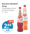 Himbeer Sirup Angebote von Mautner Markhof bei V-Markt Regensburg für 2,49 €