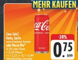 Coca-Cola Fanta, Sprite oder Mezzo Mix Angebote von Coca-Cola bei EDEKA Lichtenfels für 0,75 €