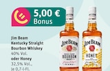 Kentucky Straight Bourbon Whiskey oder Honey Angebote von Jim Beam bei Akzenta Mülheim