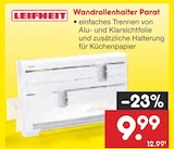 Wandrollenhalter Parat von LEIFHEIT für 9,99 € bei Netto Marken-Discount im Angebot Wandrollenhalter Parat von LEIFHEIT im aktuellen Netto Marken-Discount Prospekt