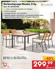 Gartensitzgruppe Rhodos, 5-tlg. von Juskys im aktuellen Netto Marken-Discount Prospekt