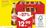 Pils Angebote von Tyskie bei Netto Marken-Discount Buchholz für 12,99 €
