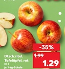 Tafeläpfel, rot im Kaufland Prospekt zum Preis von 1,29 €