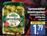 Gewürzgurken im EDEKA Prospekt Gewürzgurken von Spreewaldhof im aktuellen EDEKA Prospekt für 1,79 €