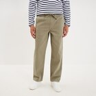 Pantalon chino droit taille à coulisse vert clair homme en promo chez La Halle Pantalon chino droit taille à coulisse vert clair homme dans le catalogue La Halle