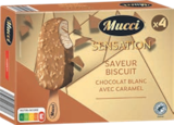 4 bâtonnets saveur biscuit - MUCCI en promo à 2,89 € chez Aldi 4 bâtonnets saveur biscuit - MUCCI dans le catalogue Aldi