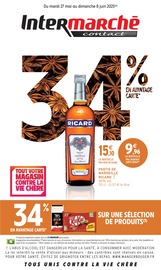 Prospectus Supermarchés Intermarché en cours à Égat et alentours, "34% EN AVANTAGE CARTE SUR UNE SÉLECTION DE PRODUITS", 16 pages, 27/05/2025 - 08/06/2025 Catalogue Supermarchés Intermarché en cours à Égat et alentours, "34% EN AVANTAGE CARTE SUR UNE SÉLECTION DE PRODUITS", 16 pages, 27/05/2025 - 08/06/2025