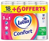 Papier hygiénique rose x18 + 6 rouleaux offerts - Lotus en promo chez Intermarché Papier hygiénique rose x18 + 6 rouleaux offerts - Lotus dans le catalogue Intermarché