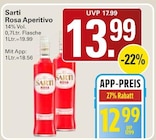 Rosa Aperitivo im Angebot bei WEZ in Minden Rosa Aperitivo Angebote von Sarti bei WEZ Minden für 12,99 €