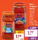 Sauce von Ben's Original für 1,79 € bei Netto Marken-Discount im Angebot Sauce von Ben's Original im aktuellen Netto Marken-Discount Prospekt