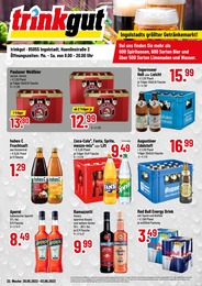 Trinkgut Prospekt für Ingolstadt mit 4 Seiten Trinkgut Prospekt für Ingolstadt: "Ingolstadts größter Getränkemarkt!", 4 Seiten, 30.05.2023 - 03.06.2023