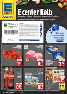 E center Prospekt der Woche "Wir lieben Lebensmittel!" Seite 1, 12.05.2025 bis 17.05.2025 für Eckental Aktueller E center Prospekt "Wir lieben Lebensmittel!" Seite 1 von 28 Seiten für Eckental