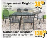 Aktuelles Stapelsessel Brighton oder Gartentisch Brighton Angebot bei Die Möbelfundgrube in Saarbrücken ab 38,99 €