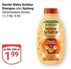 Wahre Schätze Shampoo im Angebot bei GLOBUS in Kempen Wahre Schätze Shampoo Angebote von Garnier bei GLOBUS Kempen für 1,99 €
