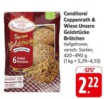 Conditorei Coppenrath & Wiese Unsere Goldstücke Brötchen Angebote bei E center Bad Kreuznach für 2,22 €