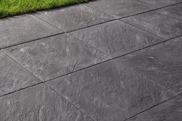 Dalle imitation ardoise béton 50 x 50 cm