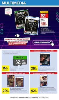 Promotion Casque Audio Bluetooth dans le prospectus Carrefour, valable du 06/10/2026 au 19/10/2026 Promo Casque Audio Bluetooth dans le catalogue Carrefour du moment à la page 59