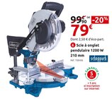 Scie à onglet pendulaire HM81 210 mm - SCHEPPACH - Mr. Bricolage à Meyzieu Scie à onglet pendulaire HM81 210 mm - SCHEPPACH en promo chez Mr. Bricolage Meyzieu à 79,00 €