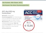 LINDA Premiumapotheke Hilden - ACC akut 600 mg Hustenlöser Angebot im Prospekt ACC akut 600 mg Hustenlöser bei LINDA Premiumapotheke im Hilden Prospekt für 13,95 €
