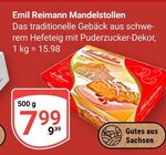 Mandelstollen im Angebot bei GLOBUS in Jena Mandelstollen Angebote von Emil Reimann bei GLOBUS Jena für 7,99 €