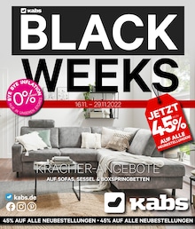 Kabs Prospekt für Eckernförde mit 46 Seiten Kabs Prospekt für Eckernförde: BLACK WEEKS, 46 Seiten, 16.11.2022 - 29.11.2022