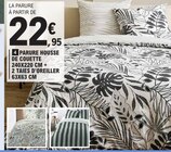 Parure housse de couette 240x220 cm + 2 taies d'oreiller 63x63 cm en promo chez E.Leclerc Corbeil-Essonnes à 22,95 €