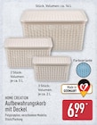 Aufbewahrungskorb mit Deckel von Home Creation für 6,99 € bei ALDI Nord im Angebot Aufbewahrungskorb mit Deckel von Home Creation im aktuellen ALDI Nord Prospekt