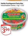 Fruchtgummi Party-Box im Angebot bei GLOBUS in Neunkirchen Fruchtgummi Party-Box Angebote von Haribo bei GLOBUS Neunkirchen für 3,99 €
