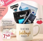 Emaillebecher Du bist mein Lieblingsmensch oder „Hab dich lieb“  im aktuellen Rossmann Prospekt für 7,49 €