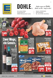 EDEKA Prospekt "Aktuelle Angebote", 26 Seiten, 17.08.2026 - 17.08.2026 Aktueller EDEKA Prospekt, "Aktuelle Angebote", mit Angeboten der Woche, gültig von 17.08.2026 bis 17.08.2026