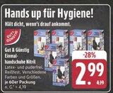 Einmalhandschuhe Nitril im Angebot bei E center in Weiden Einmalhandschuhe Nitril Angebote von Gut & Günstig bei E center Weiden für 2,99 €