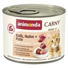 Aktuelles Animonda Carny Kitten Kalb, Huhn + Pute 200 g Angebot bei Zookauf in Hannover ab 1,19 €