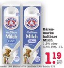 Haltbare Milch 1,5% Fett Angebote von Bärenmarke bei E center Weinheim für 1,19 €